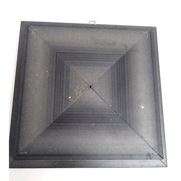 Miniature Painting Gallery Wall Plastic Frame Palm Tree Tropical 8 x 8 Framed - Picture 2 of 2